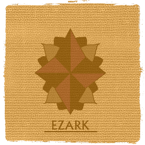 An old flag, displaying the original symbol of Ezark