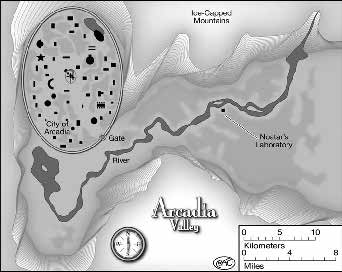 Map of the Location of Arcadia